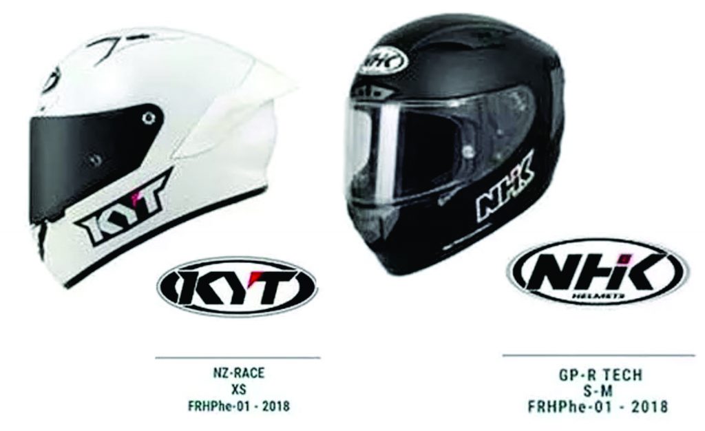 Kedua merek helm asal Indonesia, yang akhirnya lolos uji FIM dan bisa digunakan di ajang MotoGP