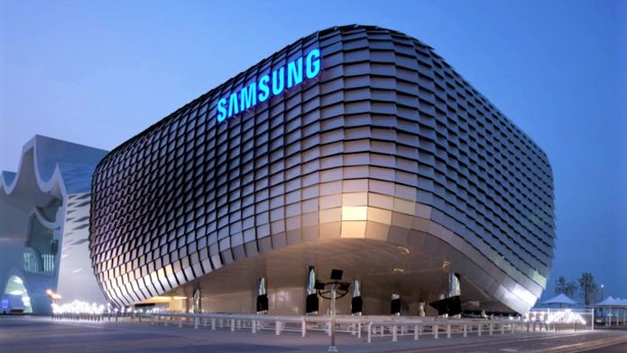 Samsung building as a smartphone factory or office