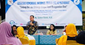 DPR RI Yahya Zaini Dengan BPOM Berikan Edukasi Pentingnya Pengecekan Obat