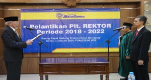 Universitas Narotama Gelar Pelantikan Plt Rektor Periode 2018-2022