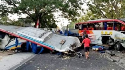 Saksi Mata Ceritakan Kengerian Saat Terjadi Kecelakaan Tragis 2 Bus di Ngawi