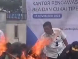 1,3 Juta Batang Rokok Ilegal Senilai Rp 659 Juta Dimusnahkan oleh Tim Gabungan Bea Cukai dan Satpol PPK Trenggalek