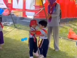 Pj Wali Kota Kediri Memimpin Upacara Jambore Prasiaga PAUD 2023