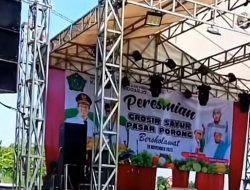 Bupati Sidoarjo Resmikan Pasar Grosir Sayur di Porong