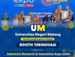 Universitas Negeri Malang (UM) Memperoleh Penghargaan Booth Terbaik di InaRI Expo 2024