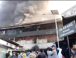 Kebakaran Pasar Induk Krian Sidoarjo Hanguskan 450 Lapak Pedagang