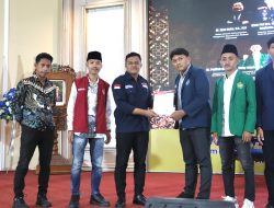 Resmi, Koordinator Pusat Bem Nusantara lantik Pengurus Daerah BemNus Jatim 2024-2025.